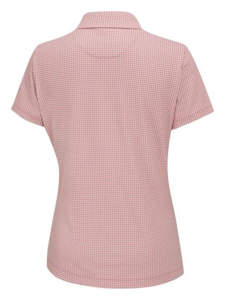 PING Mave polo de mujer, coral blush/white