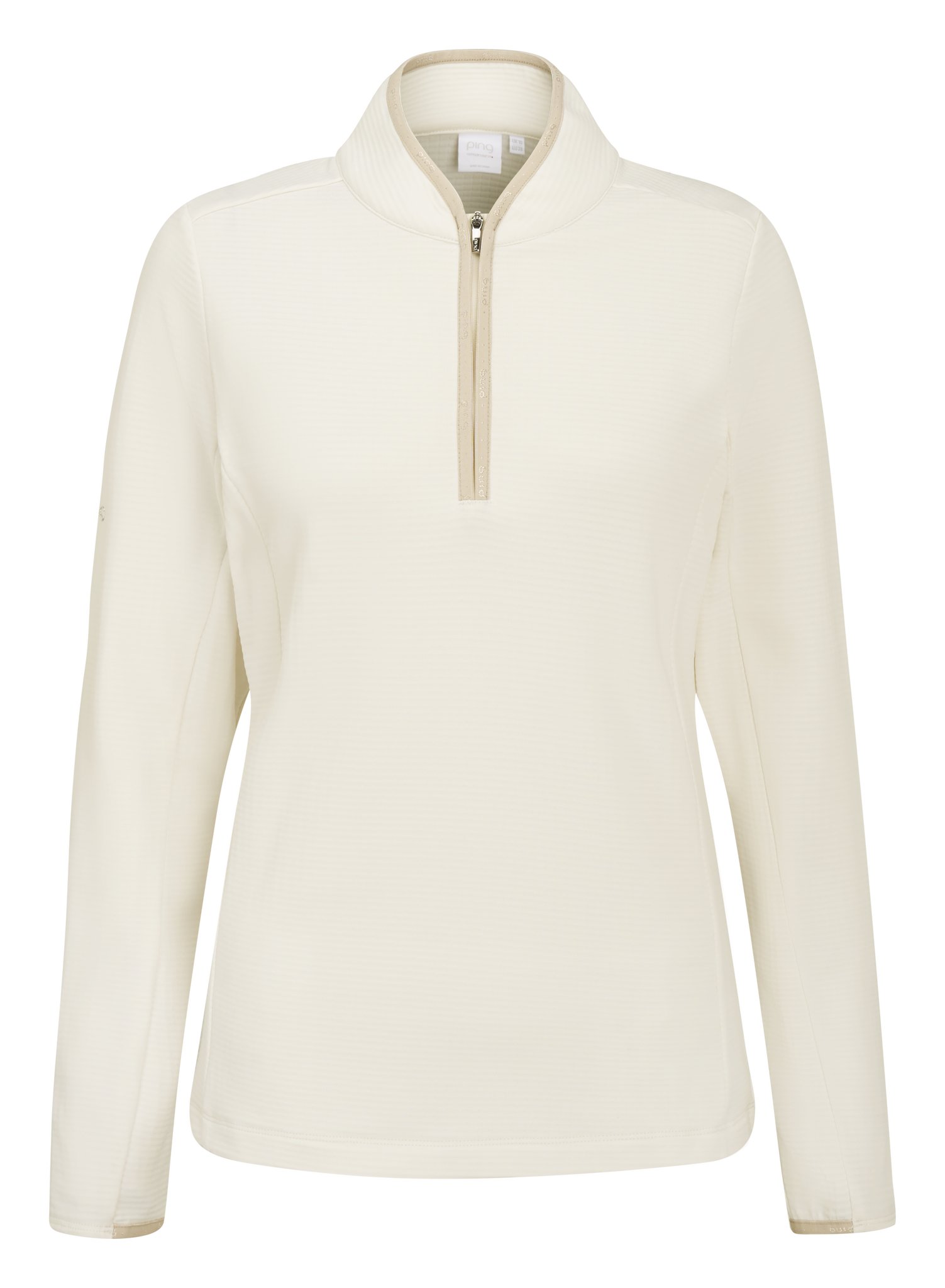 PING Abigale Performance Fleece sudadera de mujer, egret