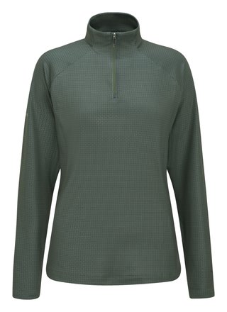 PING Jasmine Printed manga larga camiseta de mujer, gorse green/laurel