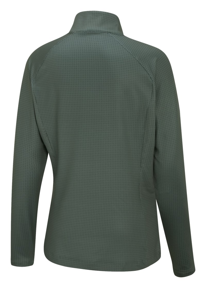 PING Jasmine Printed manga larga camiseta de mujer, gorse green/laurel