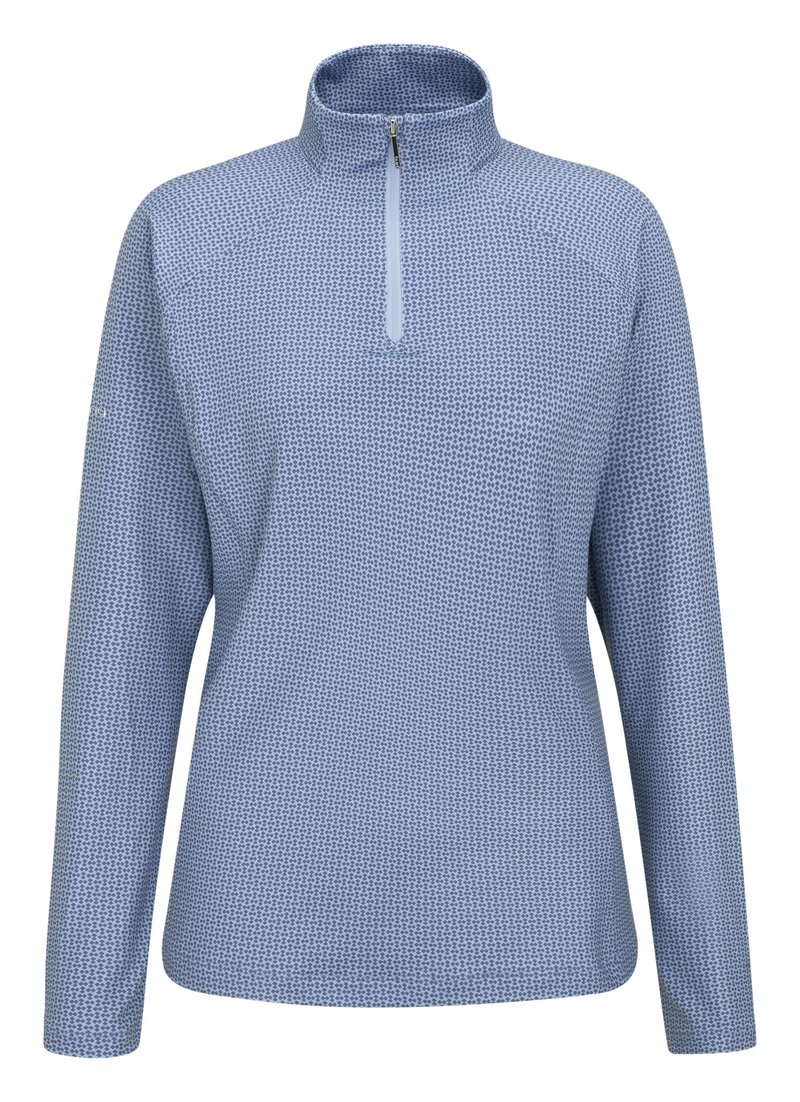 PING Jasmine Printed camiseta de manga larga de mujer, viola/blue indigo