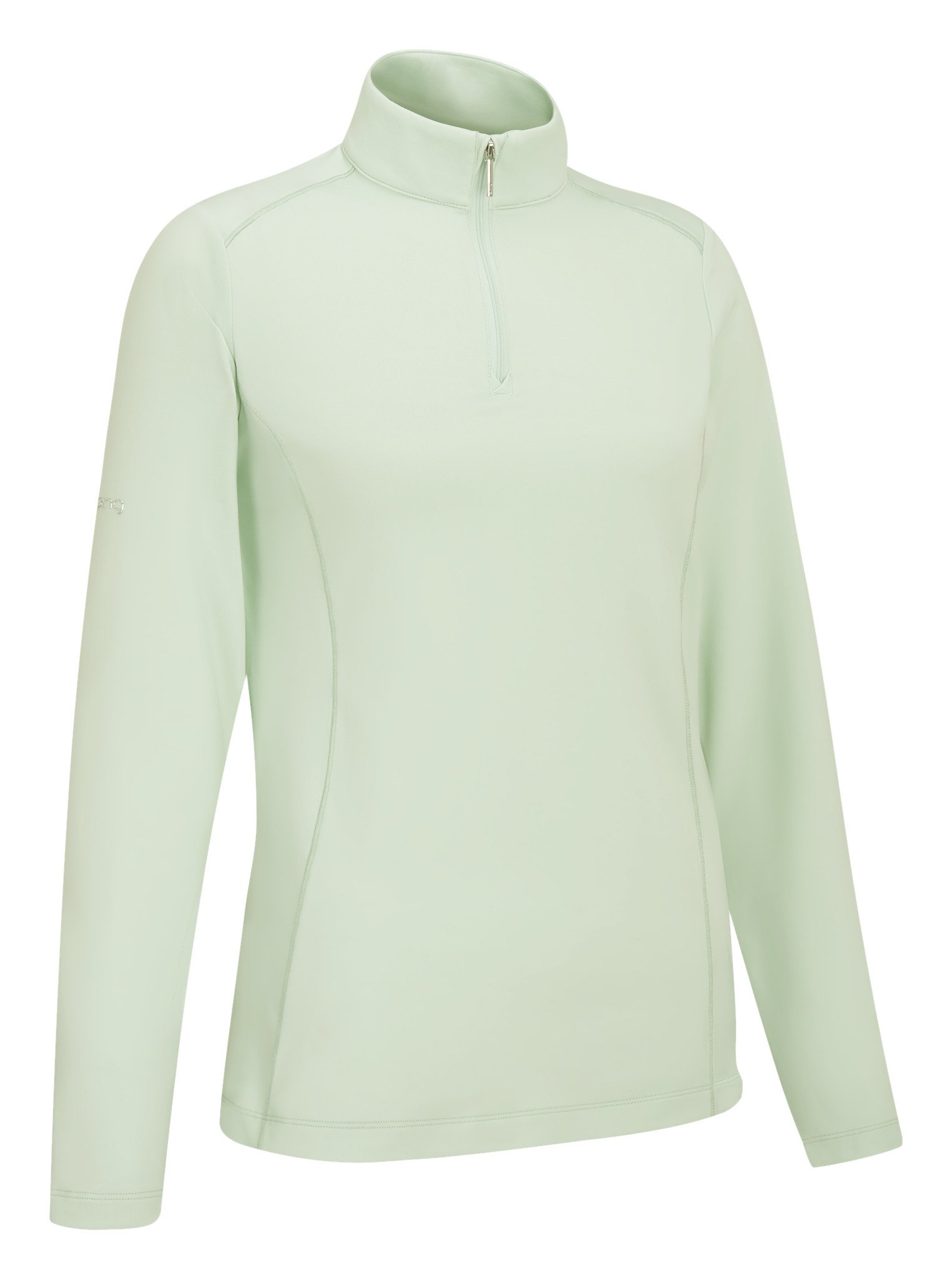 PING Aveline Half Zip de manga larga dámské polo, jade