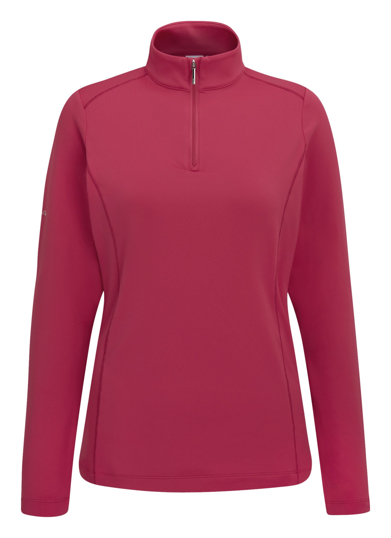 PING Aveline Half Zip de manga larga camiseta de mujer, freesia