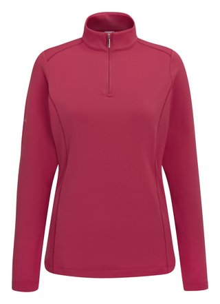PING Aveline Half Zip de manga larga camiseta de mujer, freesia