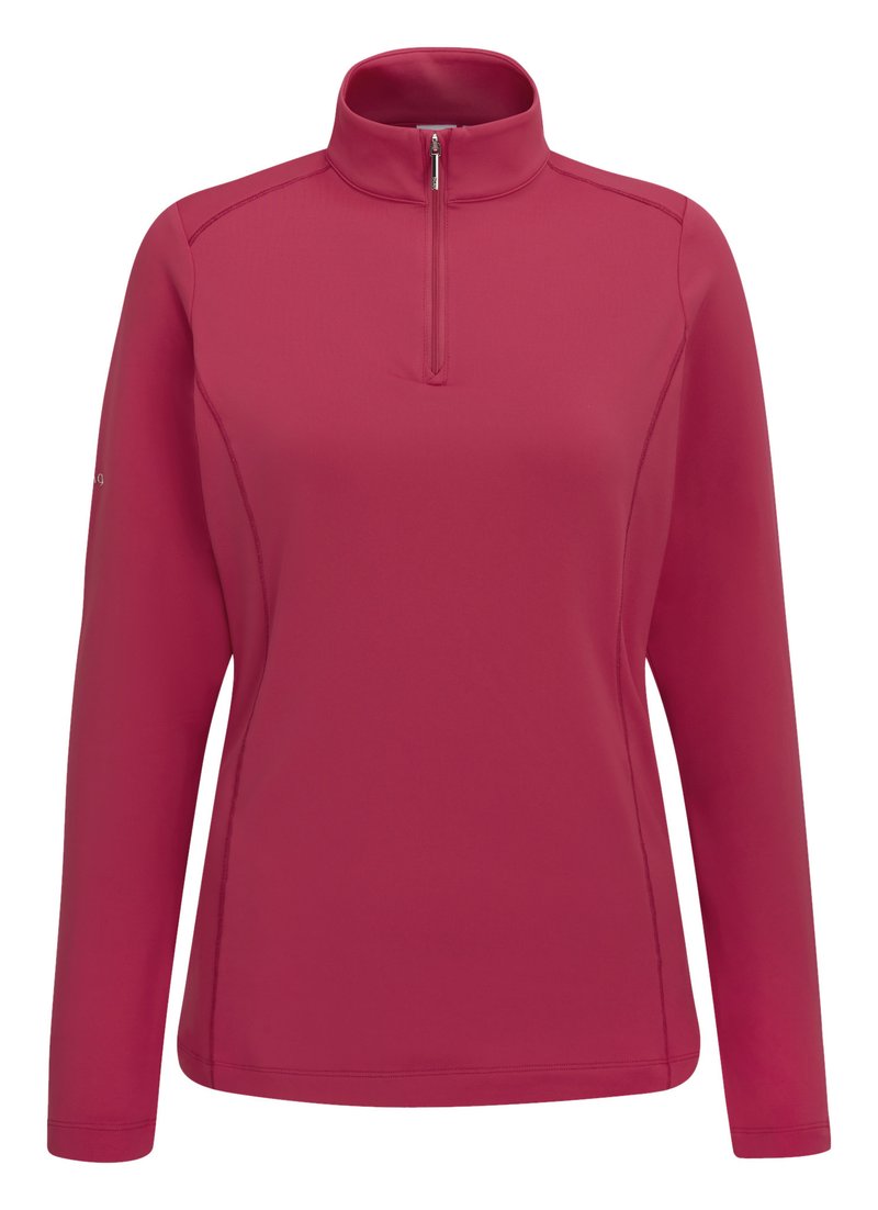 PING Aveline Half Zip de manga larga camiseta de mujer, freesia