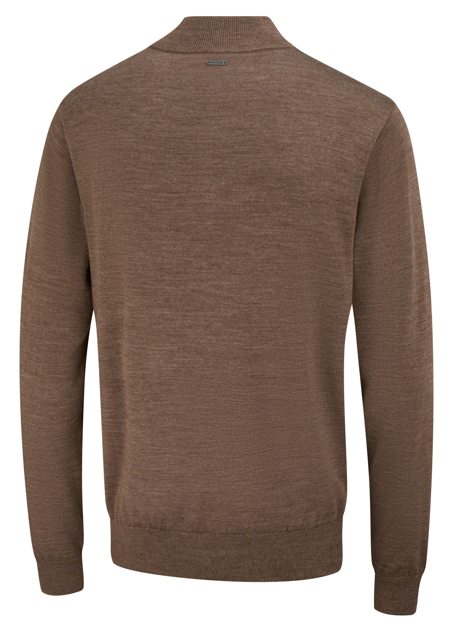 PING Dorset Quarter Zip suéter de hombre, coffe marl