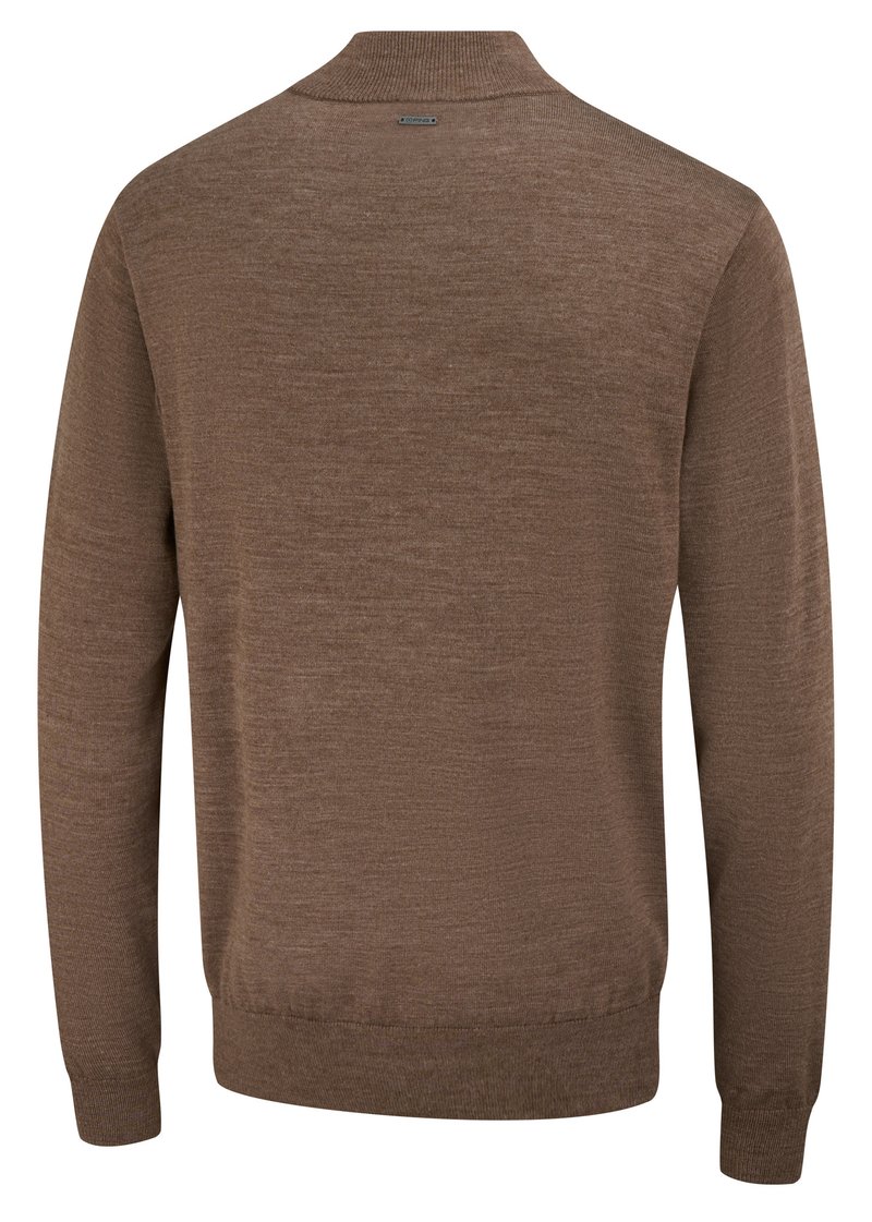 PING Dorset Quarter Zip suéter de hombre, coffe marl