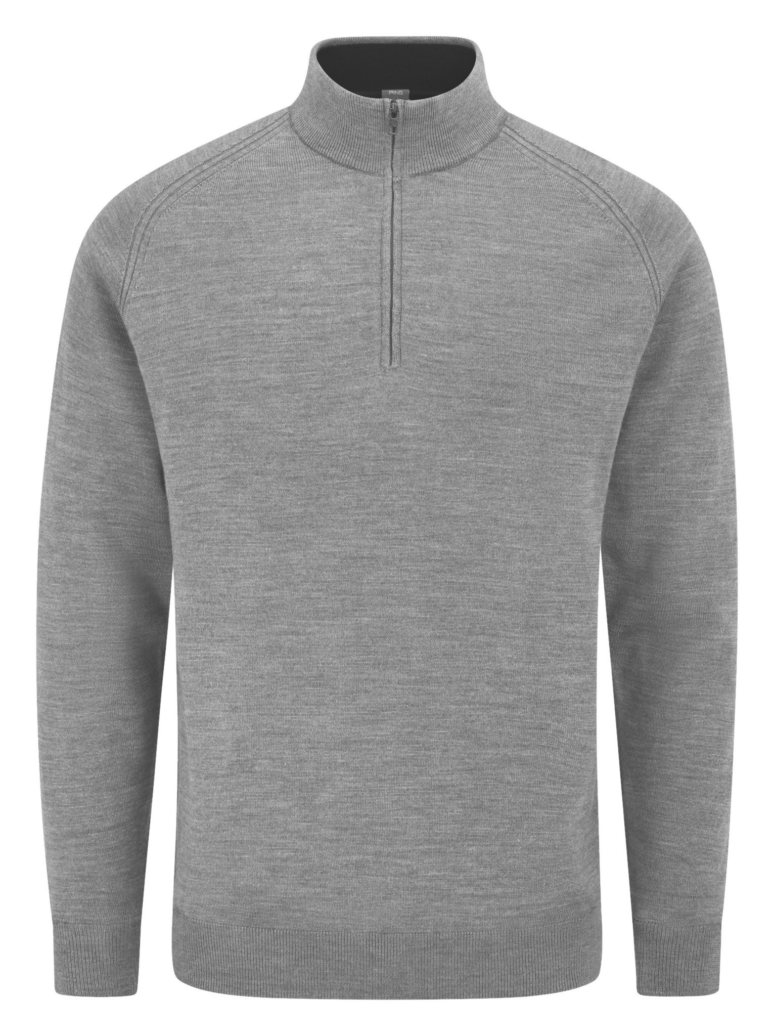 PING Hugh sudadera de capa intermedia para hombre, french grey marl