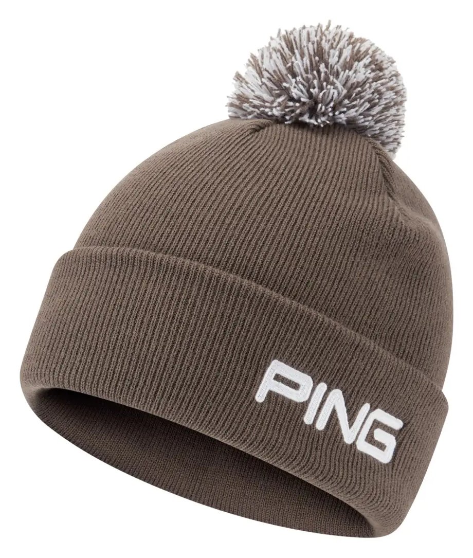 PING Cresting Knit gorro de invierno de hombre, coffee