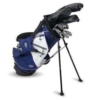U.S. Kids Golf TS6-48 (122cm) set de golf júnior, grafito, 10 palos + bolsa stand, navy/blanco/gris
