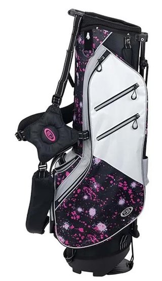 U.S. Kids Golf TS6-48 stand bag junior, pink paint splatter