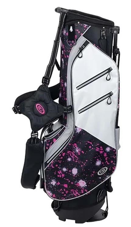U.S. Kids Golf TS6-48 stand bag junior, pink paint splatter