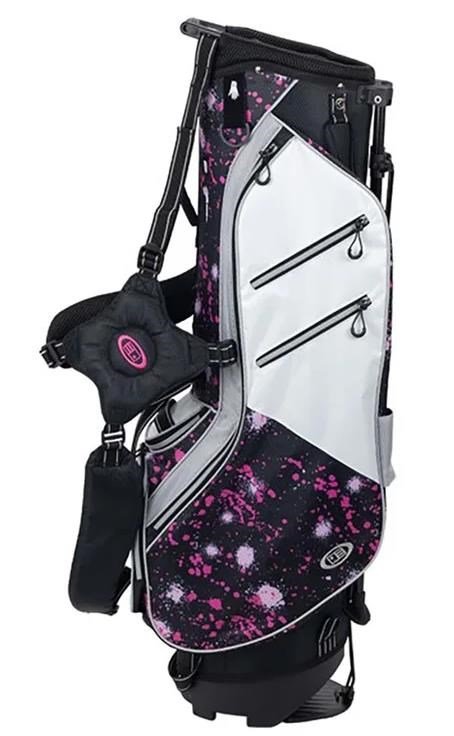 U.S. Kids Golf TS6-51 stand bag junior, pink paint splatter