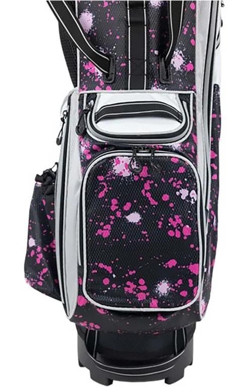 U.S. Kids Golf TS6-51 stand bag junior, pink paint splatter