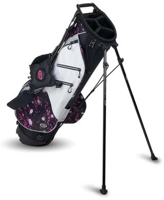 U.S. Kids Golf TS6-60 (152cm) junior stand bag, pink paint splatter
