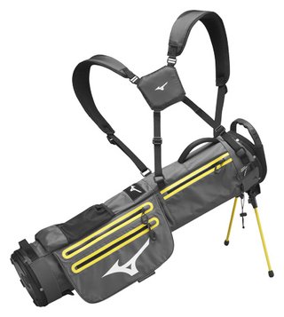 Mizuno BR-D2 stand bag, gris/amarillo