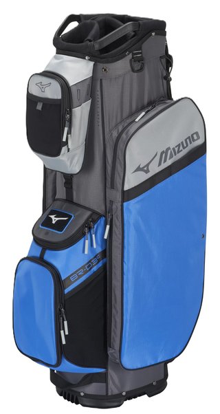 Mizuno BR-D3 cart bag, azul brillante/gris