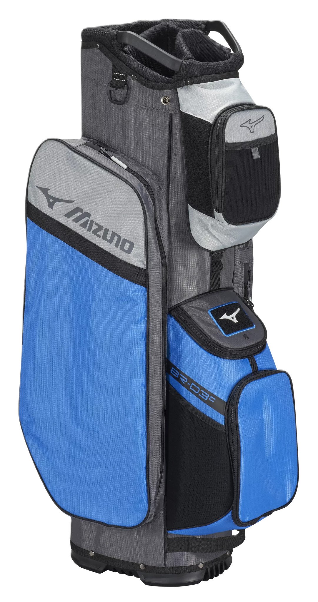 Mizuno BR-D3 cart bag, azul brillante/gris