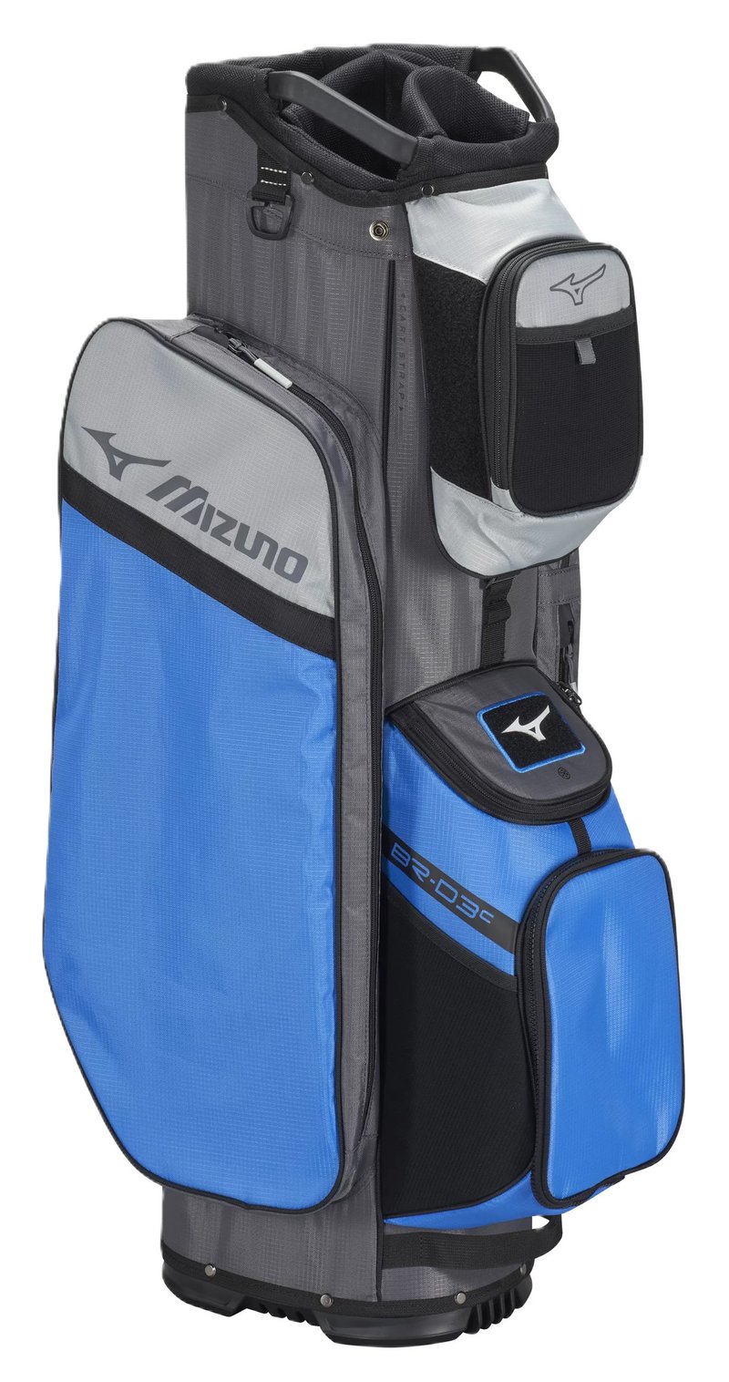 Mizuno BR-D3 cart bag, azul brillante/gris