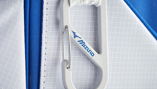 Mizuno 26 BR-D4 cart bag, azul brillante/gris