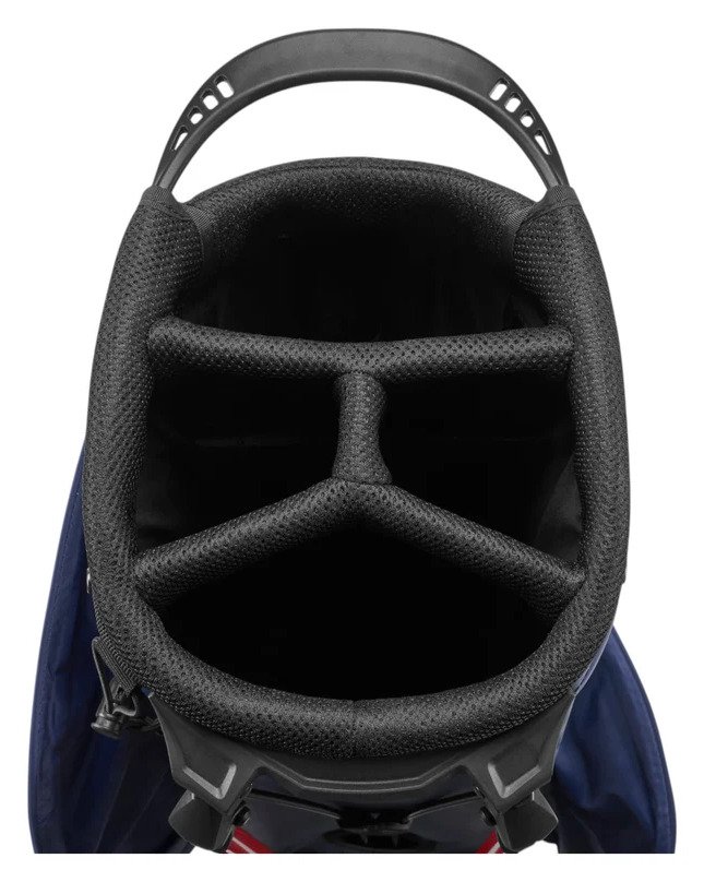 Mizuno BR-DRI stand bag, azul marino/rojo
