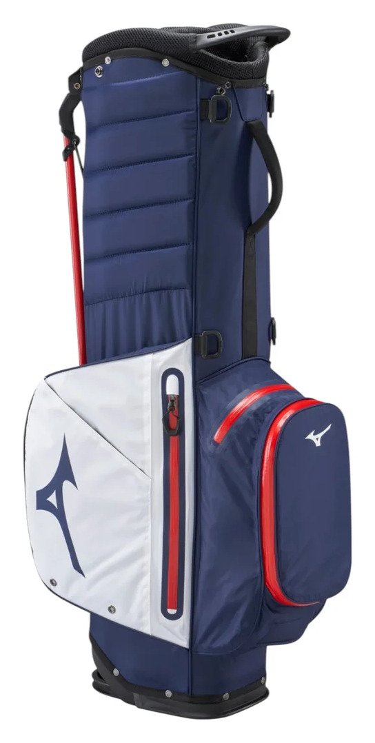 Mizuno BR-DRI stand bag, azul marino/rojo
