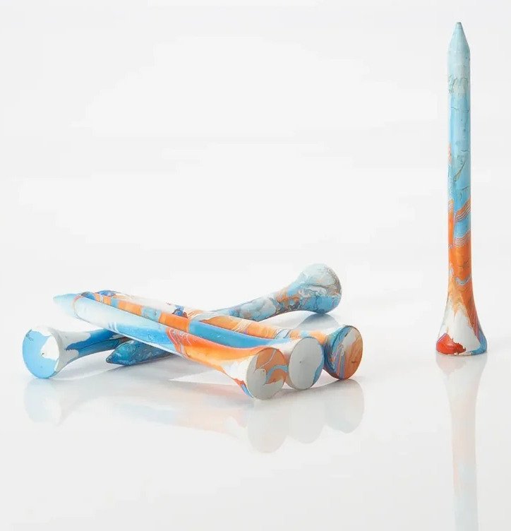 Pride Sports Special Edition Paint Splatter tees 83 mm (3 1/4"), azul/naranja