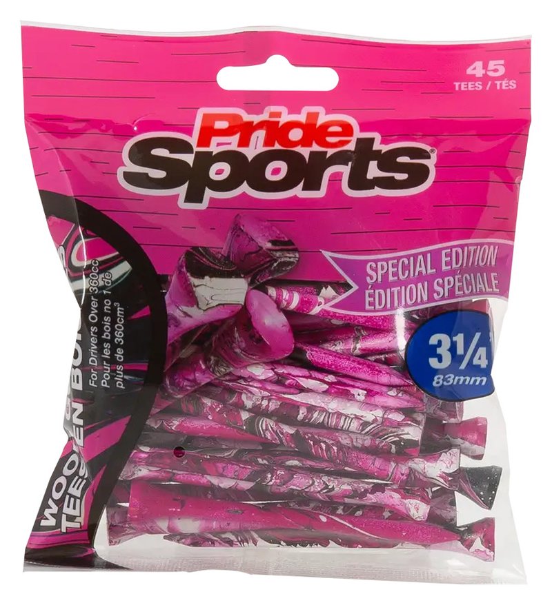 Pride Sports Special Edition Paint Splatter tees 83 mm, rosa/negro