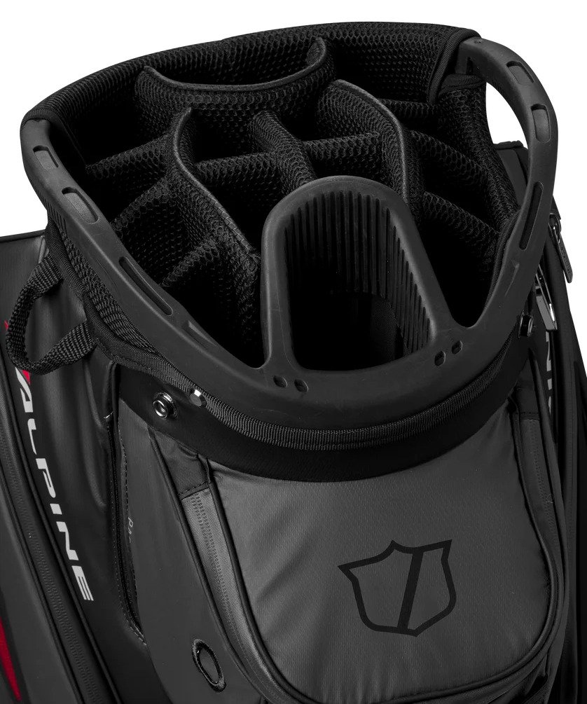 Wilson Alpine cart bag, negro/rojo