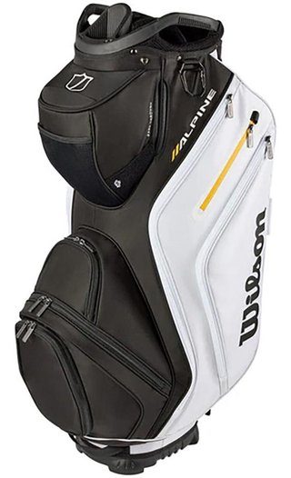 Wilson Alpine cart bag, negro/blanco/naranja