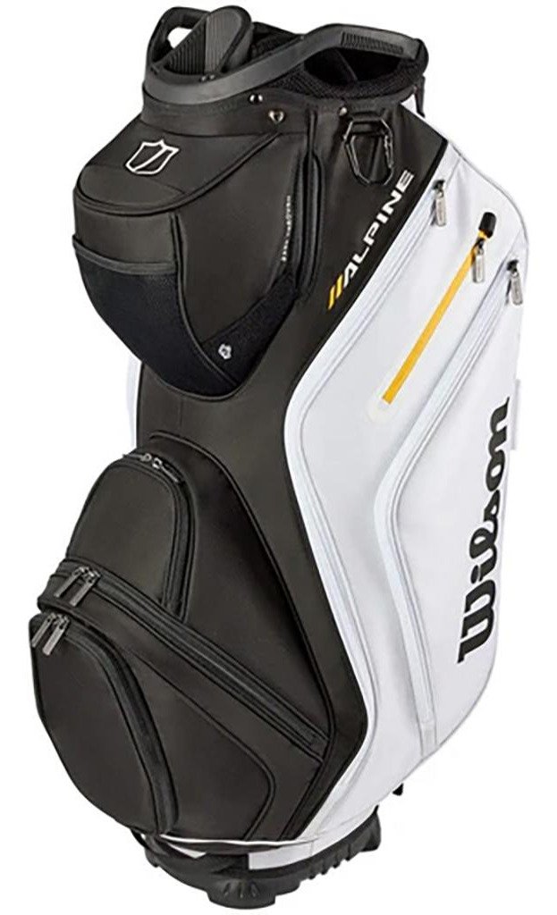 Wilson Alpine cart bag, negro/blanco/naranja