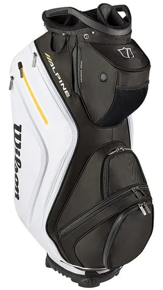Wilson Alpine cart bag, negro/blanco/naranja