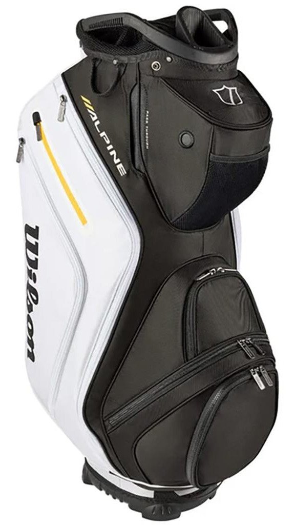 Wilson Alpine cart bag, negro/blanco/naranja