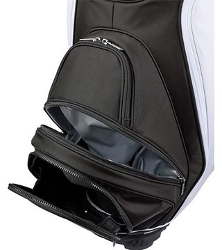Wilson Alpine cart bag, negro/blanco/naranja