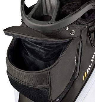 Wilson Alpine cart bag, negro/blanco/naranja