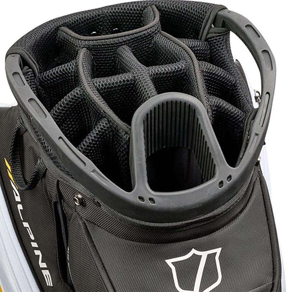 Wilson Alpine cart bag, negro/blanco/naranja