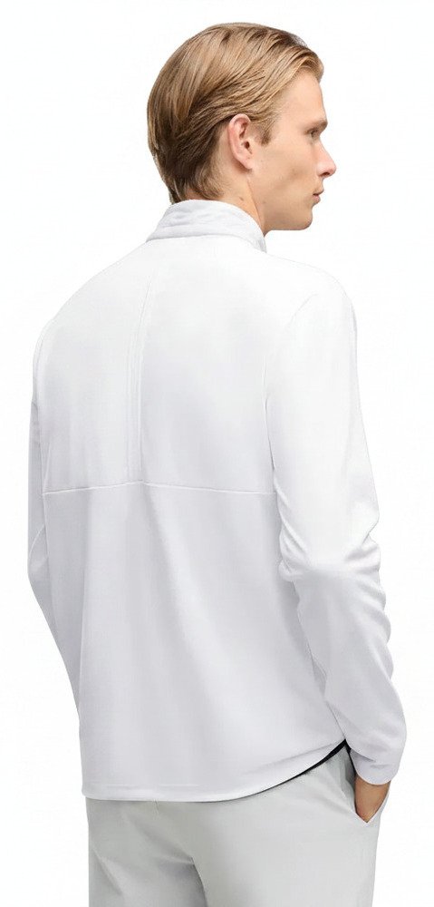 Puma Cloudspun Tech Hybrid 1/2 Zip chaqueta de hombre, white glow/platino grey