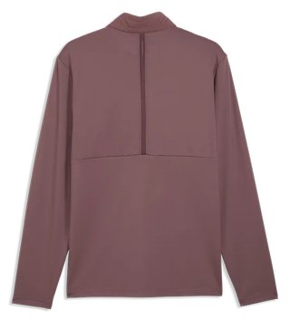 Puma Cloudspun Tech Hybrid 1/2 Zip chaqueta de hombre, rich cocoa