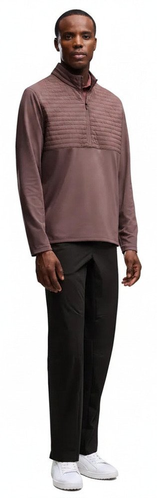 Puma Cloudspun Tech Hybrid 1/2 Zip chaqueta de hombre, rich cocoa