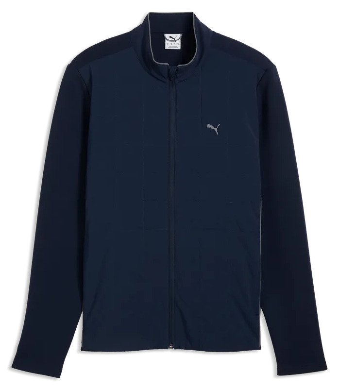 Puma Cloudspun Fleece Hybrid chaqueta de hombre, deep navy