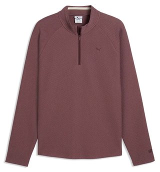 Puma Boulder 2.0. 1/4 Zip sudadera de hombre, rich cocoa