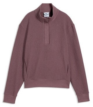 Puma Boulder 1/2 Zip sudadera de mujer, rich cocoa