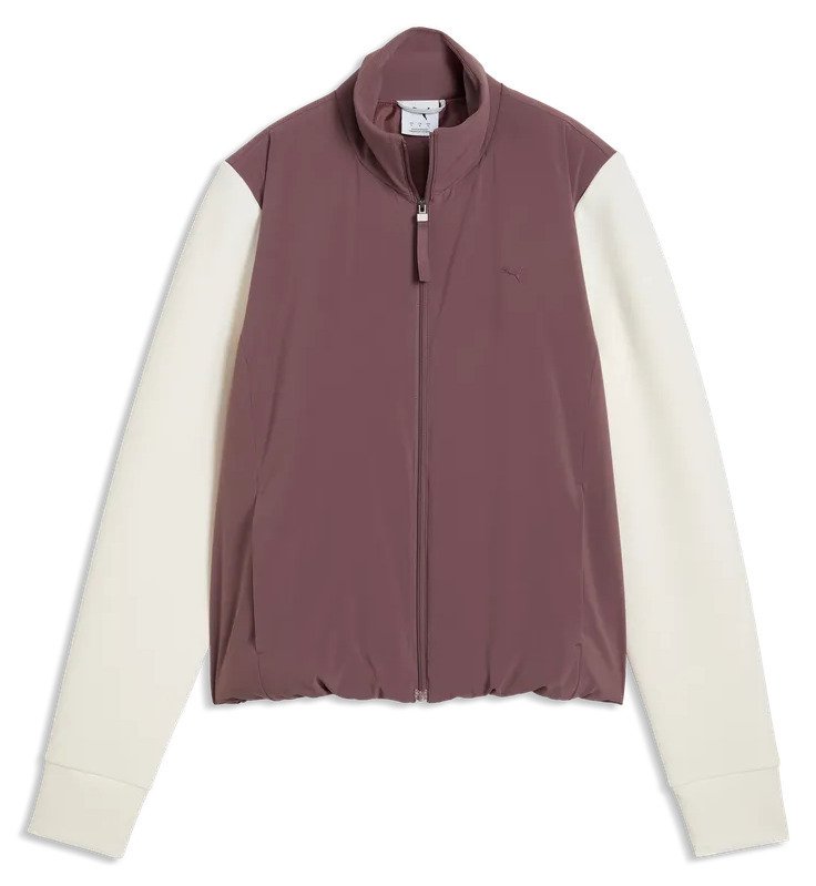 Puma Cloudspun Fleece Hybrid chaqueta de mujer, rich cocoa/warm white