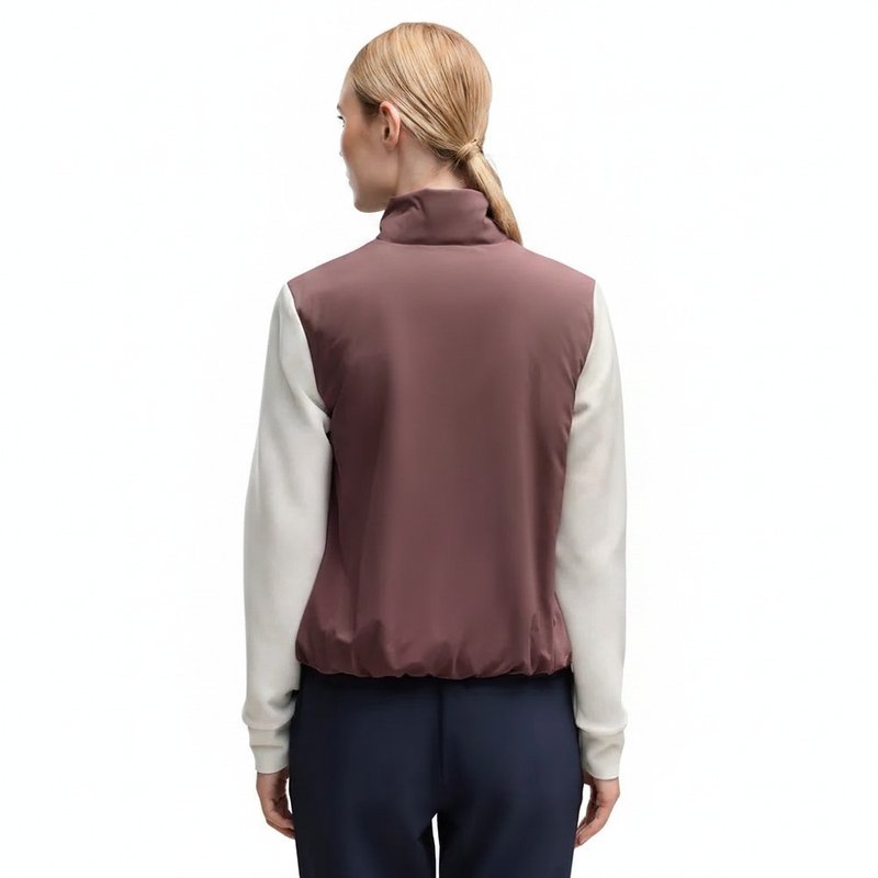 Puma Cloudspun Fleece Hybrid chaqueta de mujer, rich cocoa/warm white