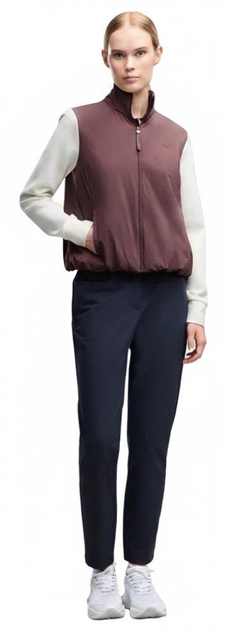 Puma Cloudspun Fleece Hybrid chaqueta de mujer, rich cocoa/warm white