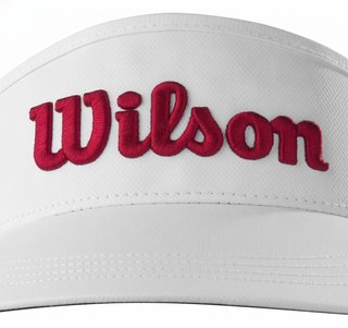 Wilson Tour visera, blanca/roja