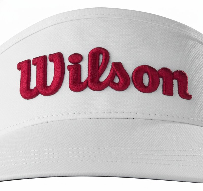 Wilson Tour visera, blanca/roja