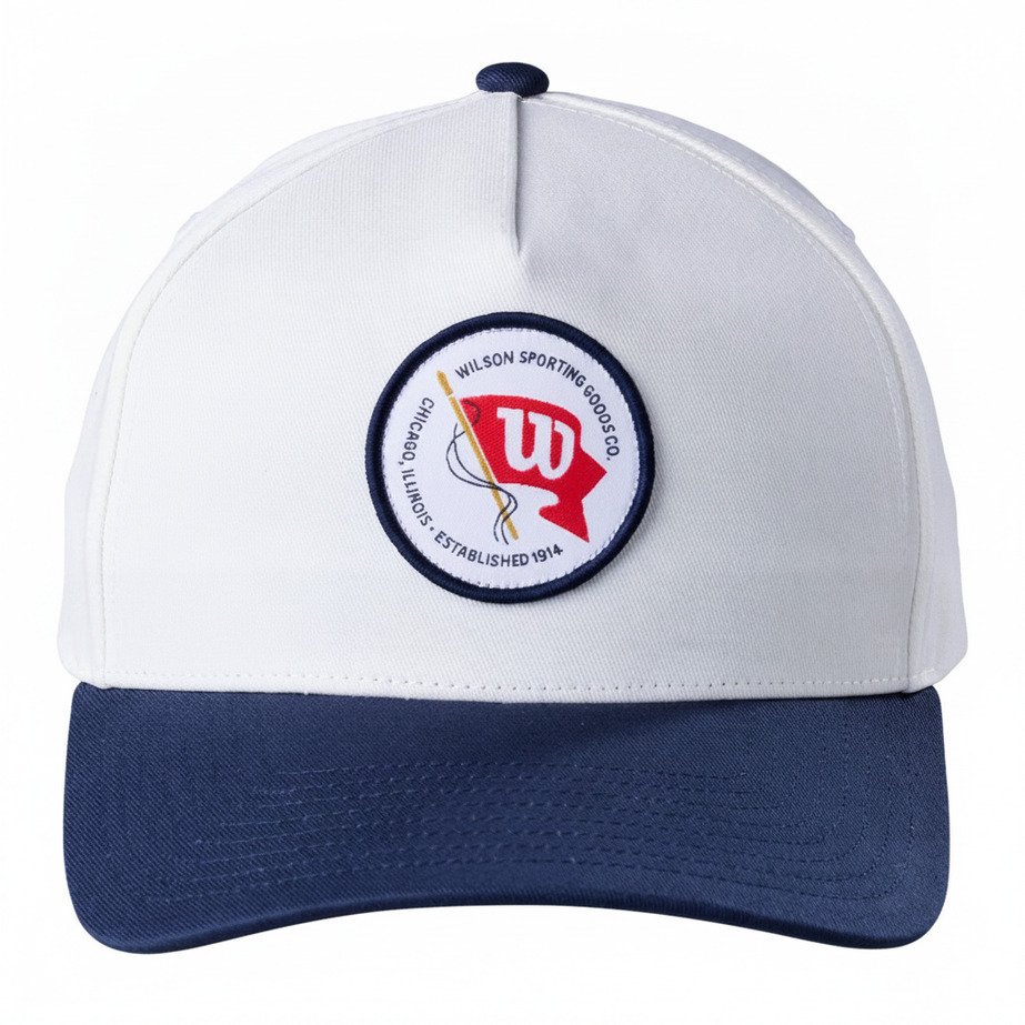 Wilson Vintage Patch gorra, blanco/marino