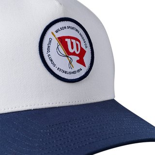 Wilson Vintage Patch gorra, blanco/marino