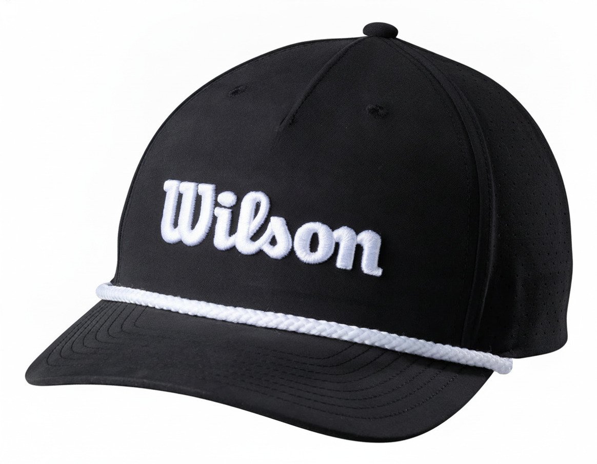 Wilson Rope cap 2026 gorra, negro/blanco